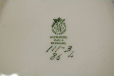 (n-7953) Copenhagen, Lyngby Denmark,  käsitsimaalitud kauss nr. 111-34-86