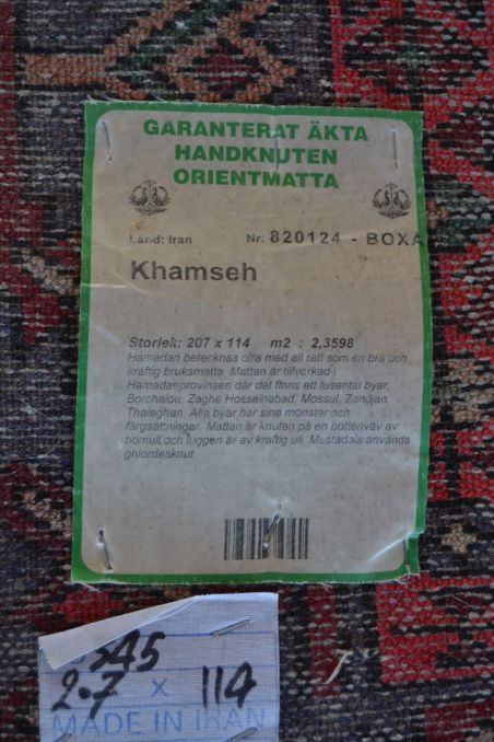 (n-7969) Käsitöövaip Iraanist 2x1,1 m