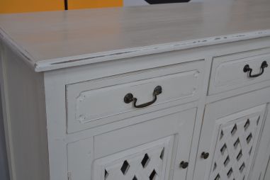 (n-7970) Valge pikem kummut servant