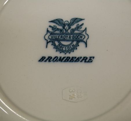 (n-7988/3) Villeroy & Boch, Brombeere, supi-pastataldrikud "Murakas", 4tk