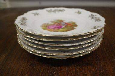 (n-7998) Bavaria Winterling Röslau, Fragonard, koogitaldrikud, 6tk