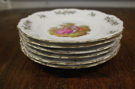(n-7998) Bavaria Winterling Röslau, Fragonard, koogitaldrikud, 6tk