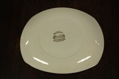 (n-8001) Myott, Fine Staffordshire, Royal Mail, suured ovaalsed praetaldrikud, 6tk (pruun dekoor)