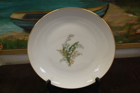 (n-8015/2) Selb Bavaria Krautheim, Liljekonval piibelehtedega salatitaldrikud, 4tk