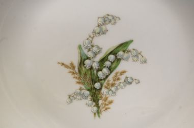 (n-8015/2) Selb Bavaria Krautheim, Liljekonval piibelehtedega salatitaldrikud, 4tk