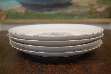 (n-8015/3) Selb Bavaria Krautheim, Liljekonval piibelehtedega praetaldrikud, 4tk