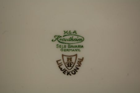 (n-8015/3) Selb Bavaria Krautheim, Liljekonval piibelehtedega praetaldrikud, 4tk