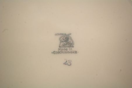 (n-8019) Bohemia, puuviljadega taldrikud, 6tk
