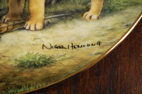 (n-8041) Franklin Mint Fine Porcelain, Nigel Hemming,  kollektsioontaldrik "Spring Training" nr. 4538