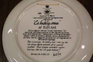 (n-8042/2) Bing & Grondahl, Kurt Ard, kollektsioontaldrik nr 8 356B