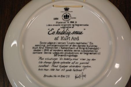 (n-8042/2) Bing & Grondahl, Kurt Ard, kollektsioontaldrik nr 8 356B