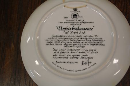 (n-8042/4) Bing & Grondahl, Kurt Ard, kollektsioontaldrik nr 5 197B