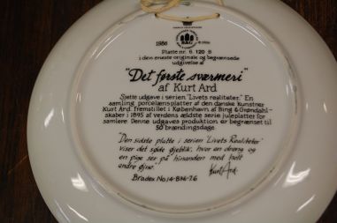 (n-8042/6) Bing & Grondahl, Kurt Ard, kollektsioontaldrik nr  6 120 B