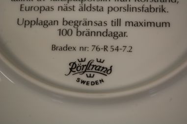 (n-8058/1) Rörstrand, Anders Zorni kolletsioontaldrik nr 2773A
