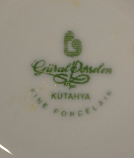 (L-837/2) Güral Porzelen, Kutahya kohvitassid-taldrikud, 6tk