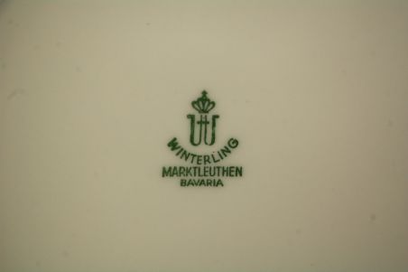 (L-838/2) Bavaria Winterling Marktleuthen, viinamarjaokstega supi-pastataldrikud, 4tk