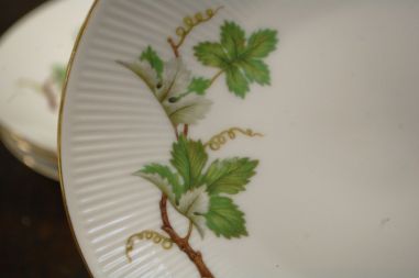 (L-838/3) Bavaria Winterling Marktleuthen, viinamarjaokstega salatitaldrikud, 6tk