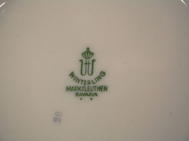 (L-838/3) Bavaria Winterling Marktleuthen, viinamarjaokstega salatitaldrikud, 6tk