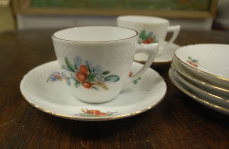 (n-8070) Bing & Grondahl, Copenhagen, kohvitassid-taldrikud, komplekt