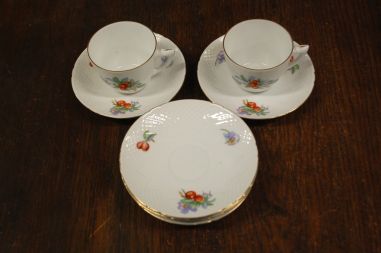 (n-8070) Bing & Grondahl, Copenhagen, kohvitassid-taldrikud, komplekt