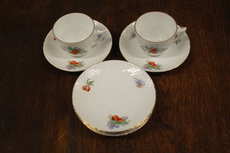 (n-8070) Bing & Grondahl, Copenhagen, kohvitassid-taldrikud, komplekt