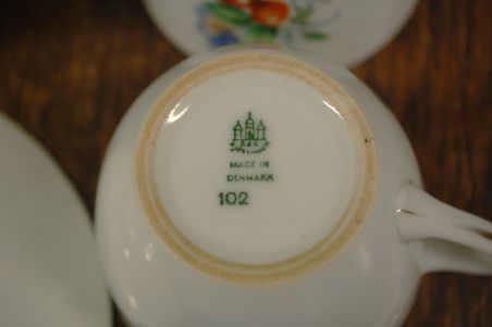 (n-8070) Bing & Grondahl, Copenhagen, kohvitassid-taldrikud, komplekt