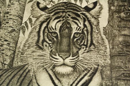 (P-1152) Viiralt, trükirepro Lamav tiiger