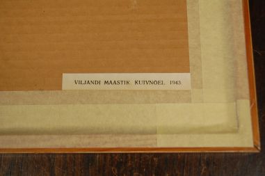 (P-1153) Viiralt, trükirepro Viljandi maastik