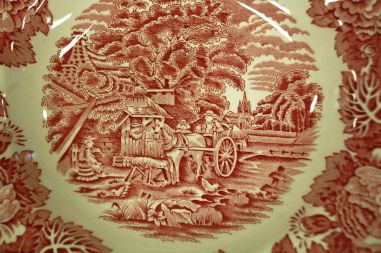 (n-2445) Woods Ware, Enoch Woods English Scenery, supi-pastataldrikud, 5tk