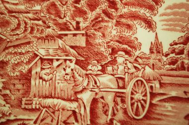 (n-2445) Woods Ware, Enoch Woods English Scenery, supi-pastataldrikud, 5tk