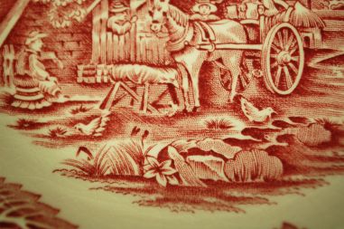 (n-2445) Woods Ware, Enoch Woods English Scenery, supi-pastataldrikud, 5tk