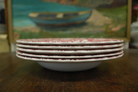 (n-2445) Woods Ware, Enoch Woods English Scenery, supi-pastataldrikud, 5tk