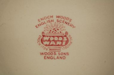 (n-2445) Woods Ware, Enoch Woods English Scenery, supi-pastataldrikud, 5tk