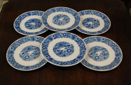 (n-2661/2) Schõnwald, lillelised salatitaldrikud, 6tk