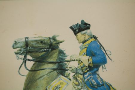 (n-7524) Raamitud militaarteemaline pilt "Köningreich Prensen um 1756"