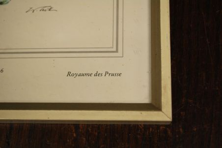 (n-7524) Raamitud militaarteemaline pilt "Köningreich Prensen um 1756"