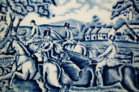 (n-3465/1) Myotts Country Life, hobustega sinised supi-pastataldrikud, 6tk