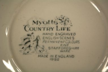 (n-3465/1) Myotts Country Life, hobustega sinised supi-pastataldrikud, 6tk