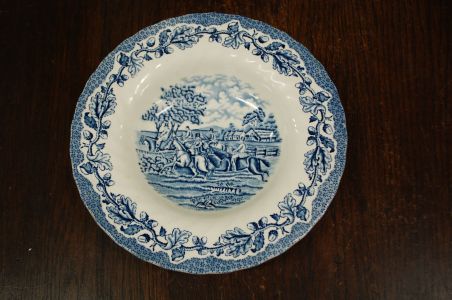 (n-3465/2) Myotts Country Life, hobustega sinised supi-pastataldrikud, 5tk