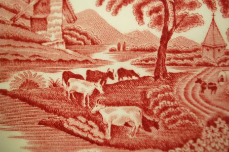 (n-3535)  Enoch Woods English Scenery, Woods Ware supi-pastataldrikud, 6tk