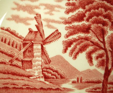 (n-3535)  Enoch Woods English Scenery, Woods Ware supi-pastataldrikud, 6tk