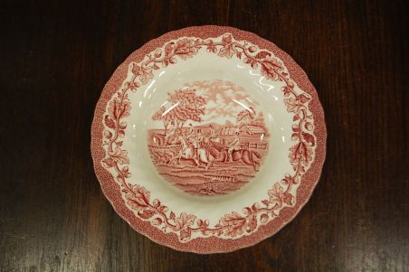 (n-4967/3) Myotts Country Life, hobustega punased supi-pastataldrikud, 4tk