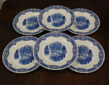 (n-2917) Petru Regout &Co, Maastricht, salatitaldrikud, 6tk