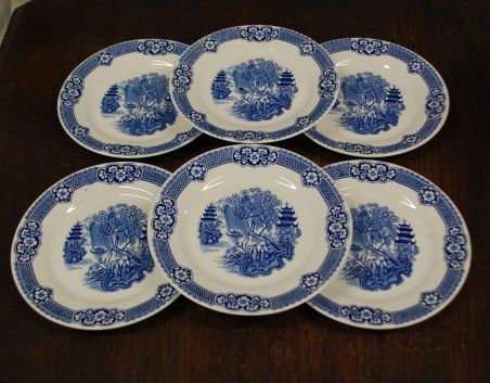 (n-2917) Petru Regout &Co, Maastricht, salatitaldrikud, 6tk