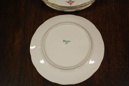 (n-3568/1) Bavaria Eschenbach Art Deco salatitaldrikud, 6tk