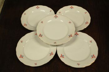 (n-3568/2) Bavaria Eschenbach Art Deco salatitaldrikud, 5tk
