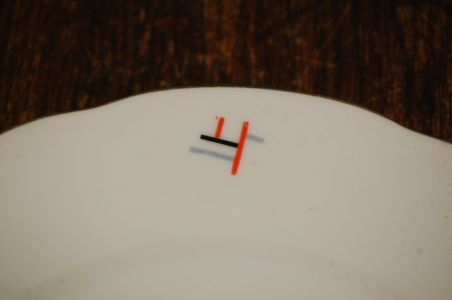 (n-3568/2) Bavaria Eschenbach Art Deco salatitaldrikud, 5tk
