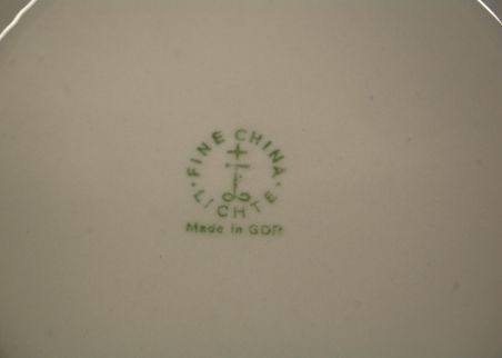 (n-3666/1) Lichte GDR, lillede ja lipsudega salatitaldrikud, 6tk