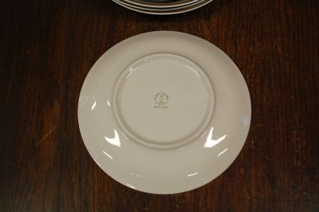 (n-3666/1) Lichte GDR, lillede ja lipsudega salatitaldrikud, 6tk