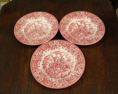(n-3842) Royal Tudor Ware "17 Century England", supi-pastataldrikud, 3tk